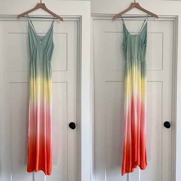 YFB Young Fabulous & Broke Plane Maxi Dress Tropic Ombre - Picture 3 of 5